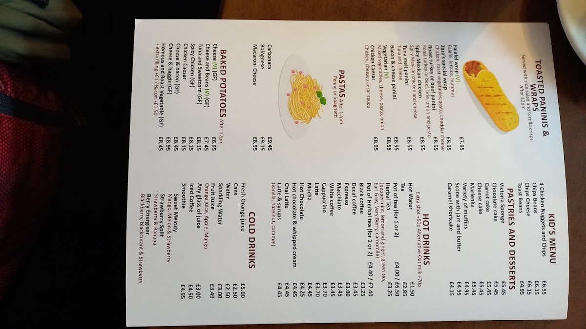 Zaza's Coffee House Menu - Image 2