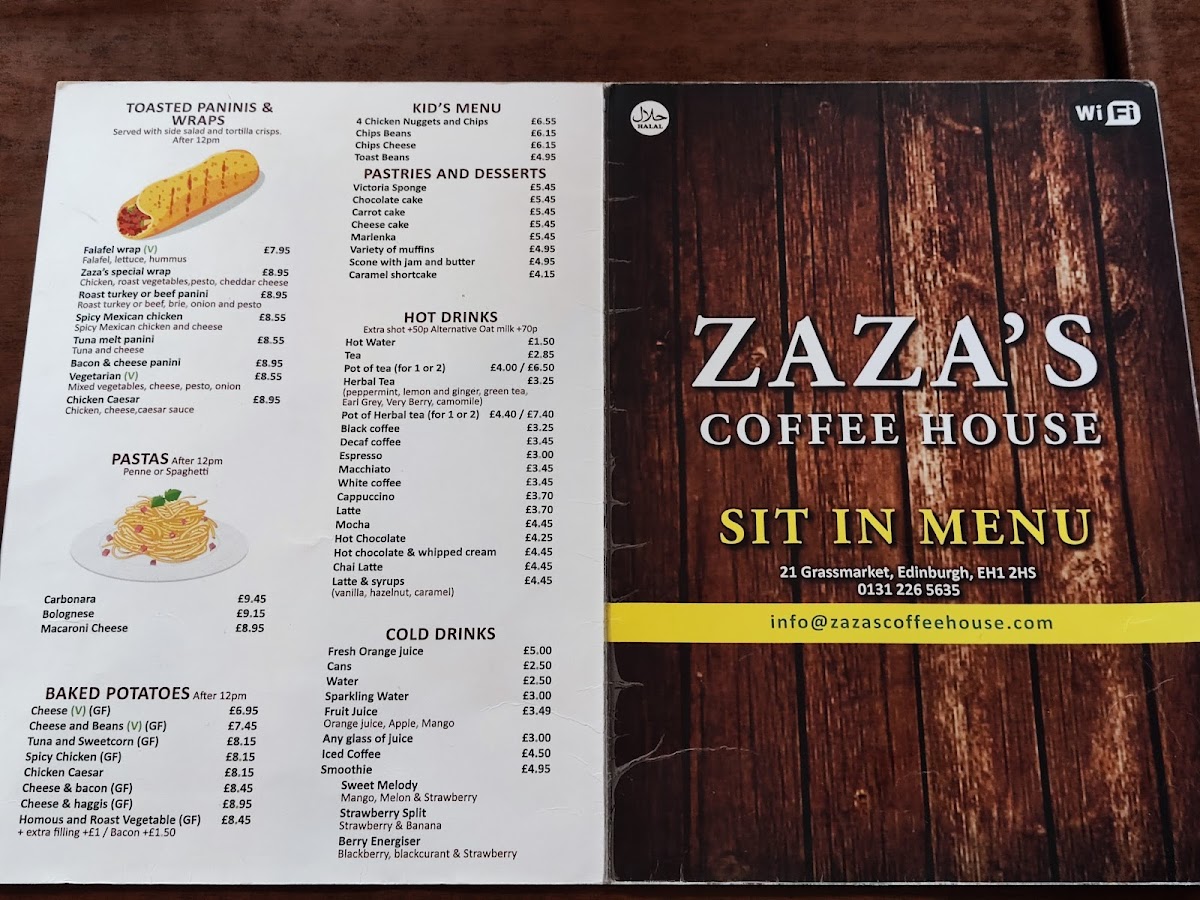 Zaza's Coffee House Menu - Image 6